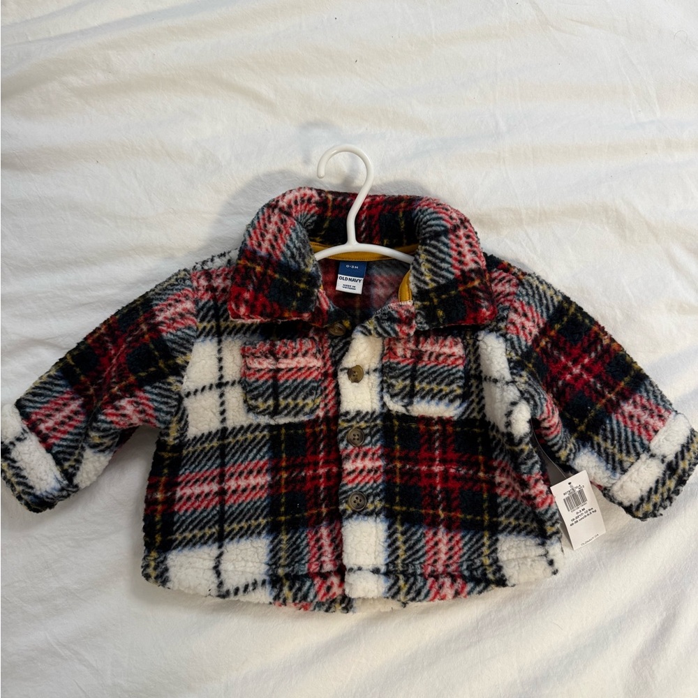 Infant Plaid Fleece Jacket